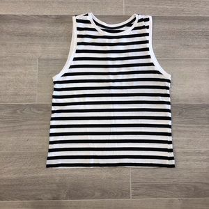 Striped Cotton Sleeveless Top